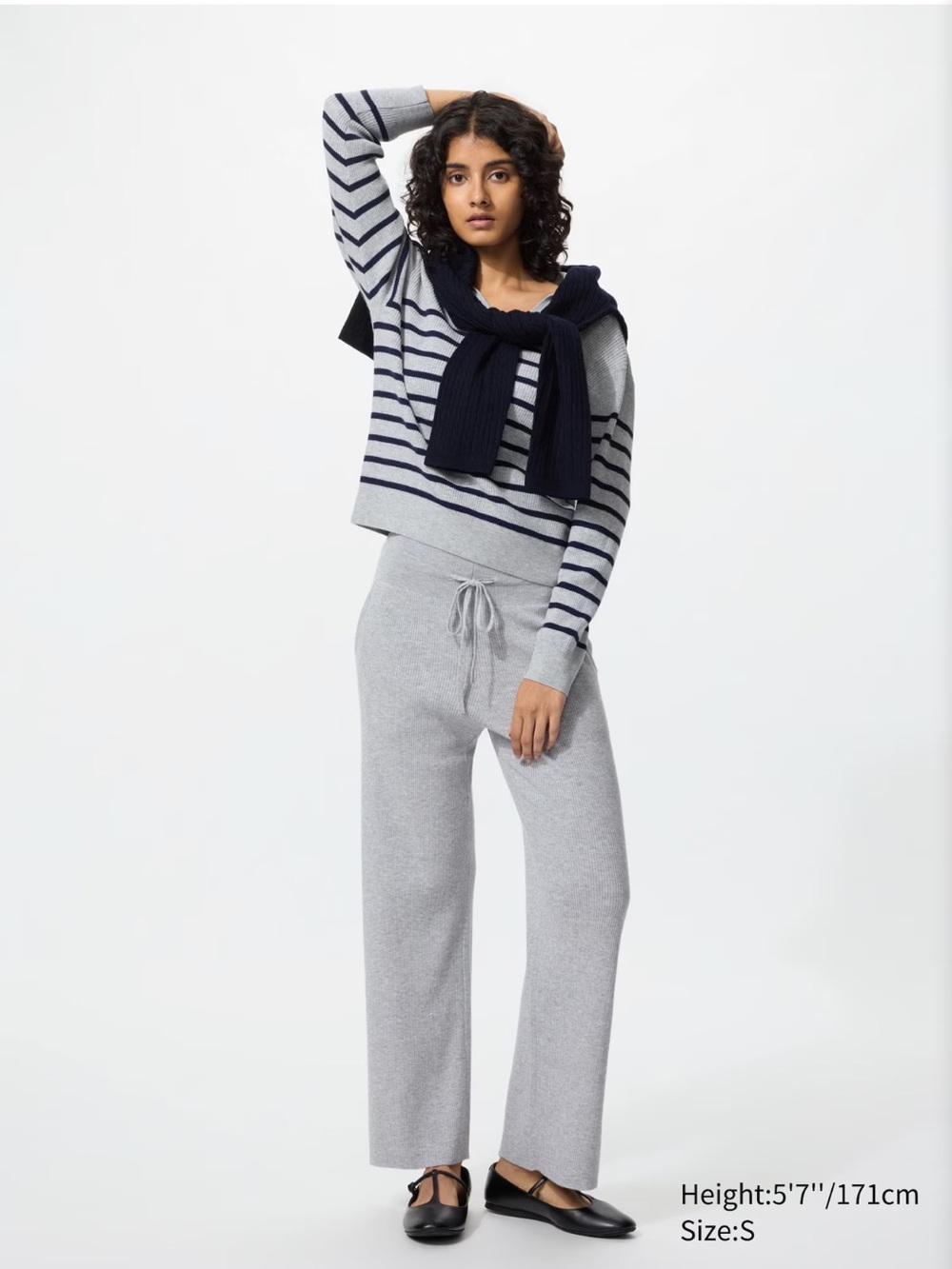 UNIQLO Lounge Knit Ribbed Pants - Picture 2 of 8